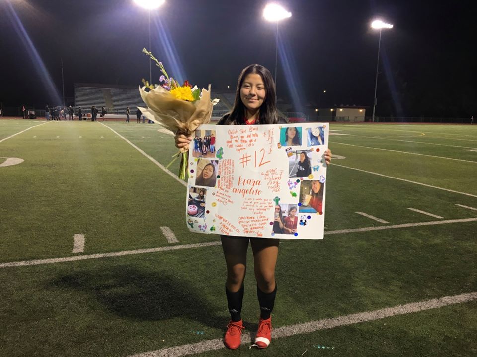 Fremont High School Senior Kiara Angelito reflects on her high school soccer career. She will not play a high school soccer game again.