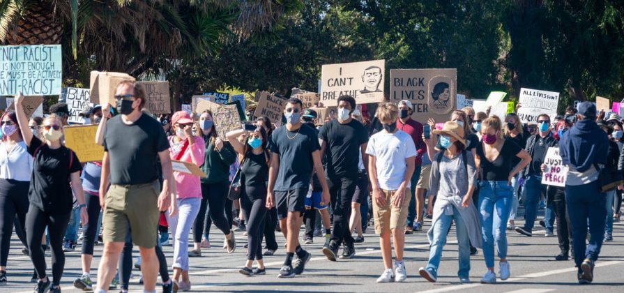 There was a peaceful protest for the Black Lives Matter movement in the City of Sunnyvale. Organizer Chris Gough was impressed with the turnout.