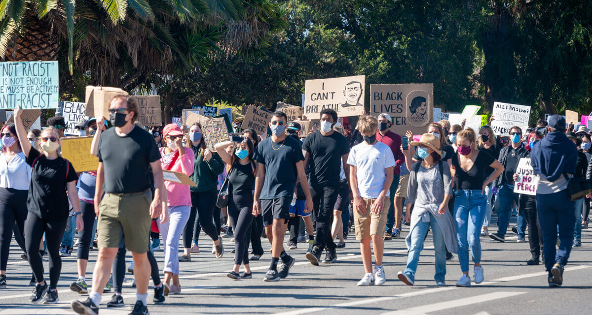 There was a peaceful protest for the Black Lives Matter movement in the City of Sunnyvale. Organizer Chris Gough was impressed with the turnout.