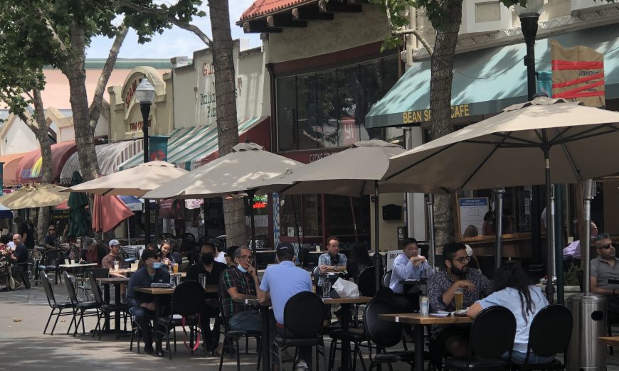 Downtown Sunnyvale has agreed to close Historic Murphy Avenue to traffic so that restaurants can expand their outdoor dining areas.
