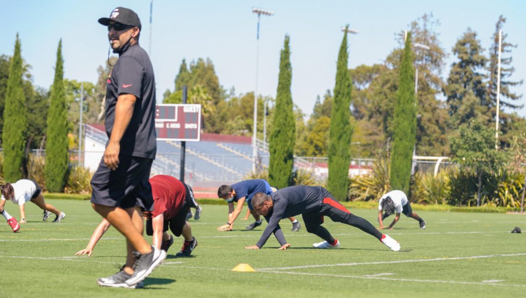 Local High School Football practices were halted and there wont be any games this Fall. They hope to be able to play some ball this year.