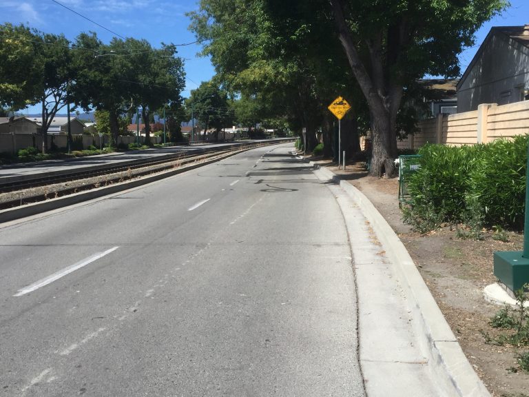 Sunnyvale Closes Lane, Creates Temporary Sidewalk on Tasman Drive