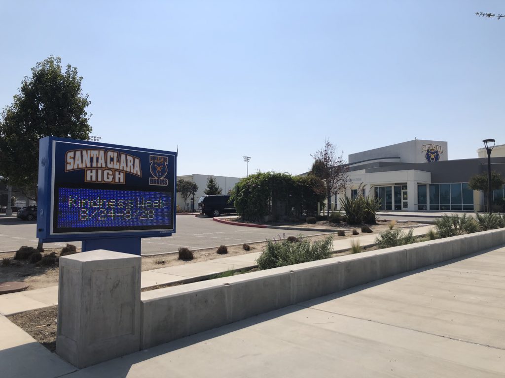 Santa Clara High School can't have their usual rally this year so they decided to do an Acts of Kindness Week instead to welcome students to school.