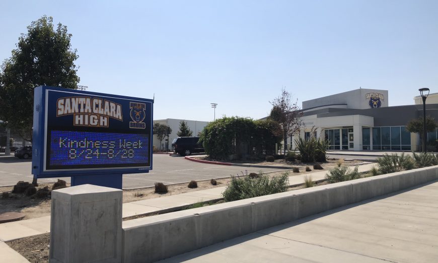 Santa Clara High School can't have their usual rally this year so they decided to do an Acts of Kindness Week instead to welcome students to school.