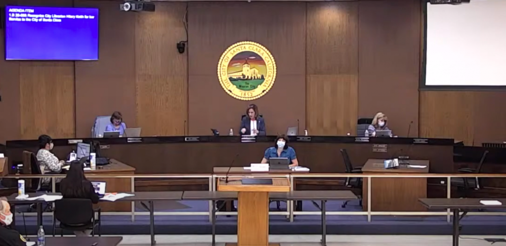 The City Council argued over Commissions. Santa Clara Vice Mayor Karen Hardy and Chahal don't want to micromanage. They talked about the 49ers lawsuit.