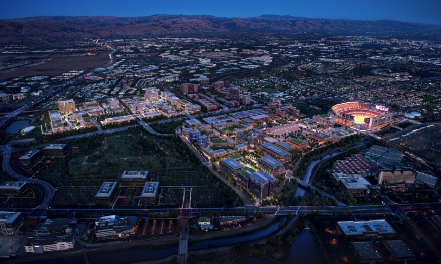 Related thought they were all set to build on Santa Clara's golf course, but parking leases with the 49ers have complicated things.