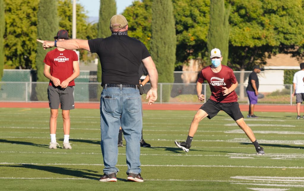 Fall high school sports, like football, are not able to train hard enough in order to get ready for the football season. They're worried about injuries.