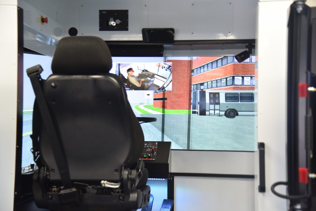 Valley Transit Authority and Mission College partnered for a Simulated Reality Bus program to teach bus drivers under different conditions.
