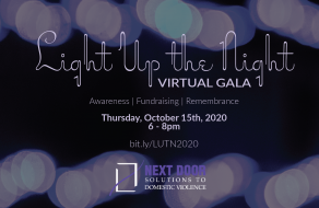 Next Door Solutions to Host Virtual “Light Up the Night” in Remembrance of Victims as Part of Domestic Violence Awareness Month