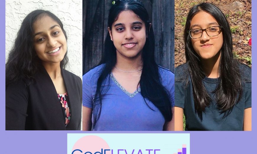 Riteka Murugesh, Nikita Senthil, and Safaa Hussain are all behind an organization called CodELEVATE, a tech education program.
