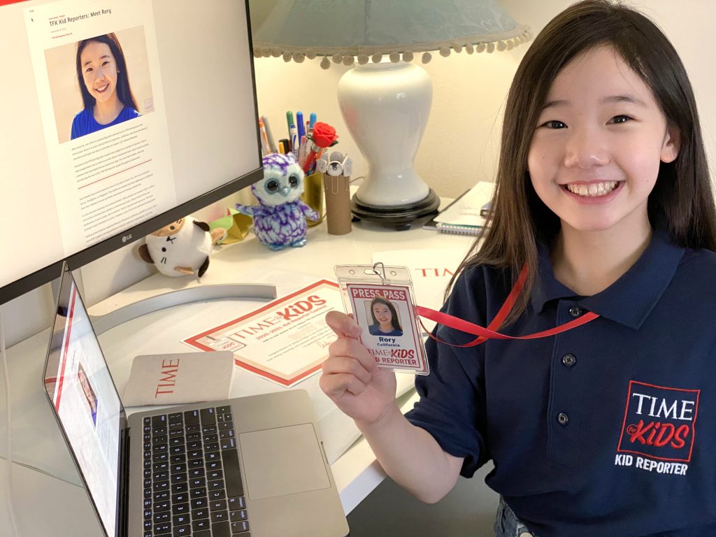 Rory Hu was honored as a reporter Time for Kids. Hu is 10 years old and got to interview remote interview with Apple CEO Tim Cook.