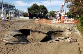Santa Clara Cleaning Up After Sinkhole Near Levi’s Stadium