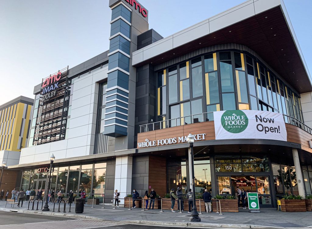 Downtown Sunnyvale welcomed the new Whole Foods and AMC Theater. However, the movie theatre had to quickly close do to COVID-19 restrictions.