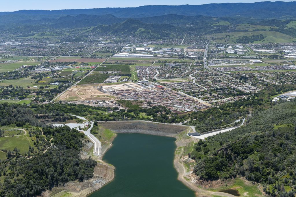 Santa Clara Valley Water District has been lowering the water level on the Anderson Dam to avoid flooding in the event of a major earthquake.