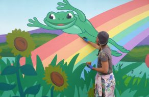 Paul J. Gonzalez Creates Joyful Murals Commemorating Sutter’s 60th Anniversary
