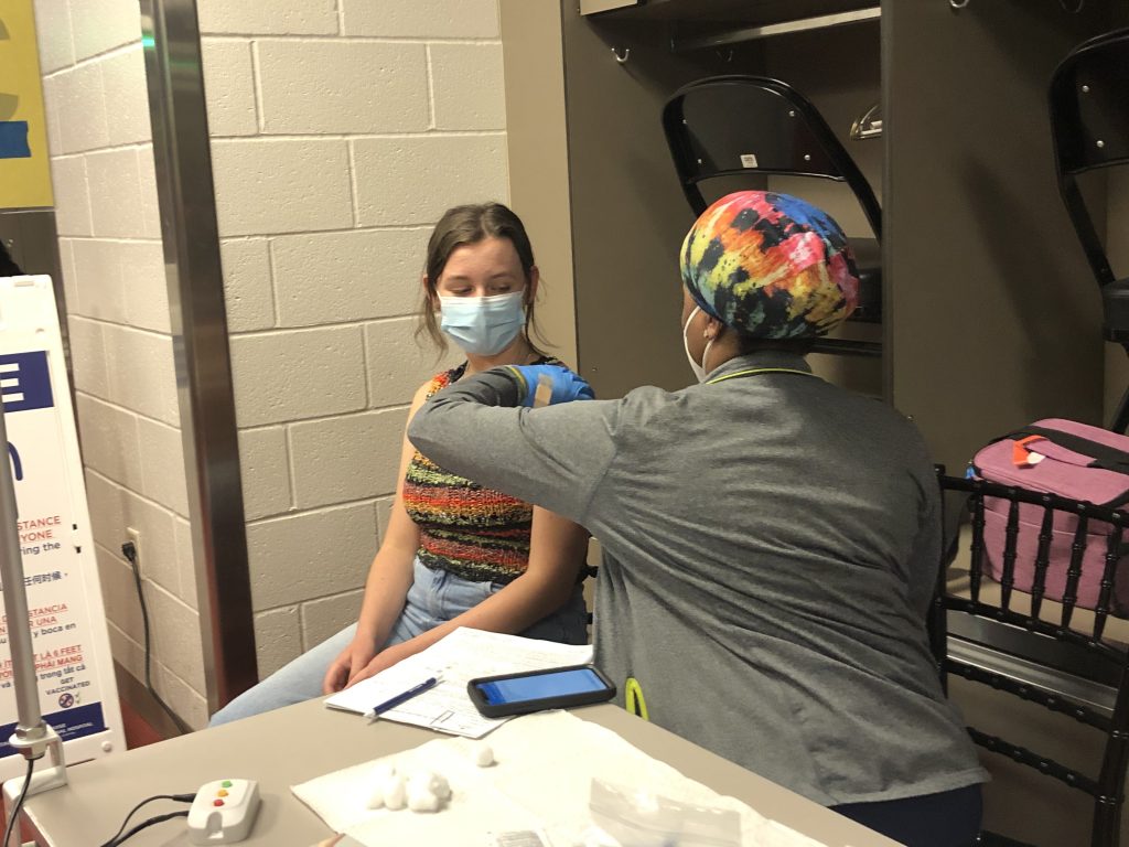 The 49ers football team invited teens to get vaccinated and get special treatment at Levi's Stadium in Santa Clara.