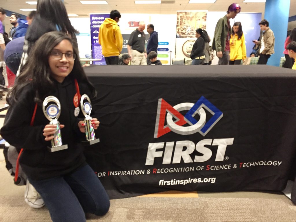 Santa Clara High School student, Rhea Jain, received the President's Volunteer Service Award. The junior volunteers in her free time.