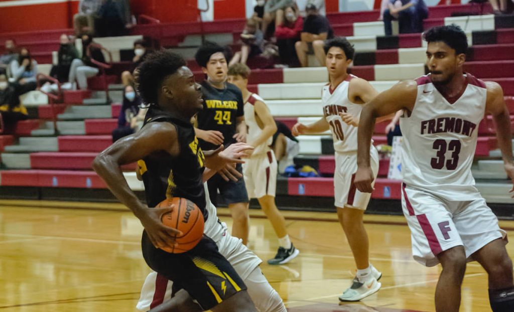The Wilcox Chargers basketball squad won El Camino versus the Sunnyvale Fremont Firebirds in their season finale.