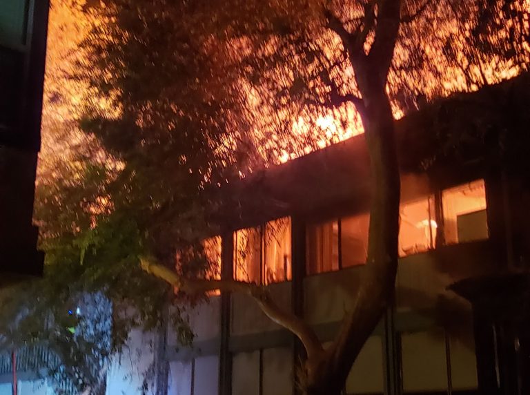 Late Night Fire Ignites Saratoga Avenue Office Building