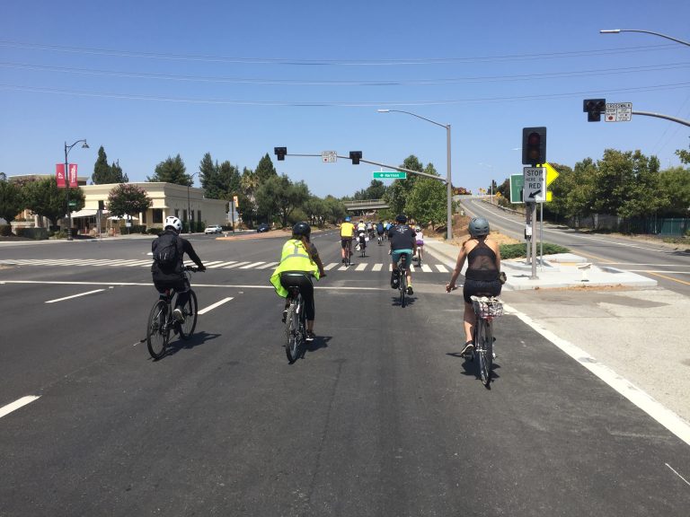 Cyclists Advocate for Fully Protected Lanes on El Camino