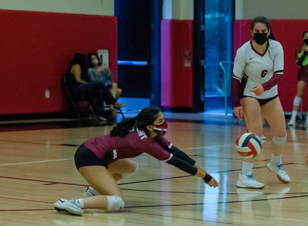 The Fremont Firebirds varsity volleyball squad played hard against the Castilleja Gators and got some sets, but ultimately lost.