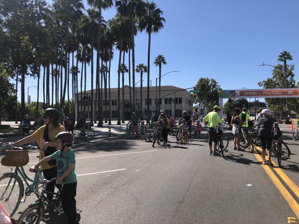 The Viva Calle San Jose was put on by the Silicon Valley Bicycle Coalition (SVBC). They launched the ¡Silicon Valley Bikes! event in September.
