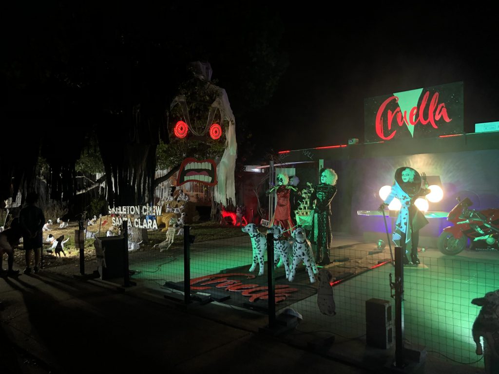 Cruella de Vil wins Santa Clara's Halloween decorating contest. The fourth annual contest featured winners from all six districts.