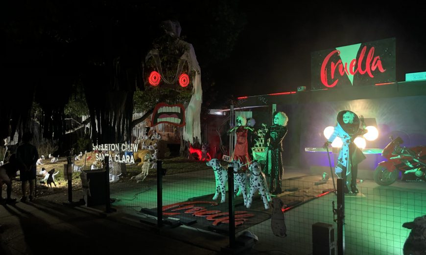 Cruella de Vil wins Santa Clara's Halloween decorating contest. The fourth annual contest featured winners from all six districts.