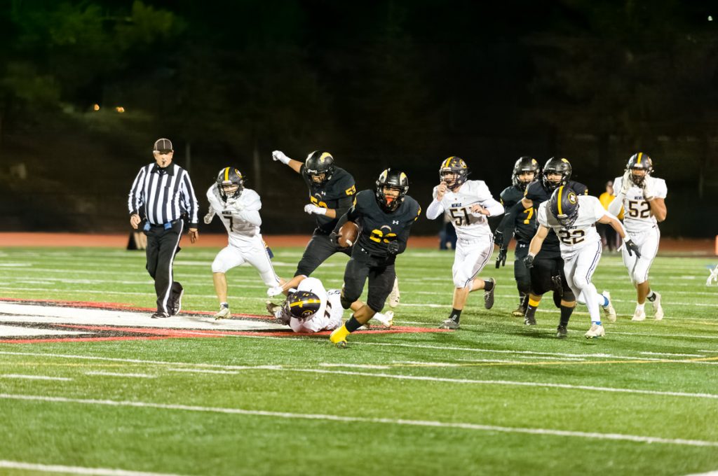 Wilcox Chargers beat the Menlo School Knights 54-20 to win CCS Championship. The Chargers will now play Manteca in the NorCal Championship.