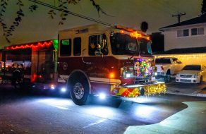 Photo of the Week: Santa Clara Fire Trucks Decked in Holiday Cheer