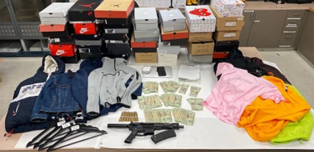 Santa Clara Police have arrested a man they believe was involved in a robbery at the high-end sneaker store The Fix Kicks on El Camino Real.