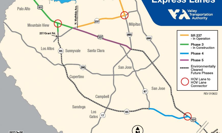 New express lanes from US 101 in Santa Clara County to Whipple Ave. in San Mateo County are now open 5 a.m. to 8 p.m. Mon. to Fri.