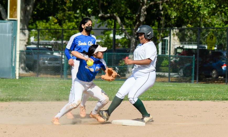 The Bruins softball team lost to the Palo Alto Vikings 13-3 this week but Santa Clara's young players showed promise in their play.