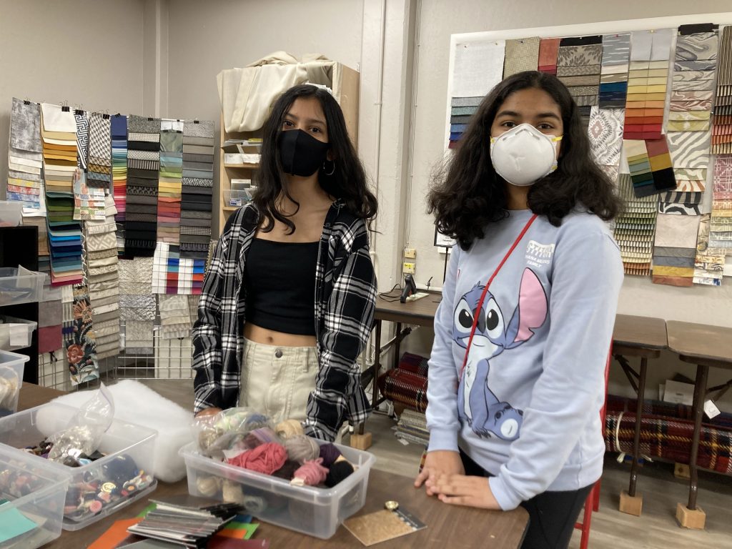 Members of Homestead High School's Future Business Leaders of America teamed with FabMo this year to help promote clothing sustainability.
