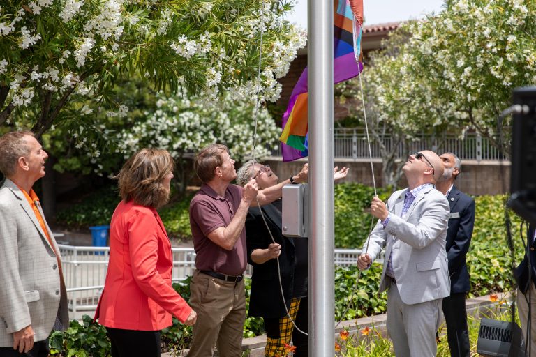 Pride Flag Raising Stirs Hope