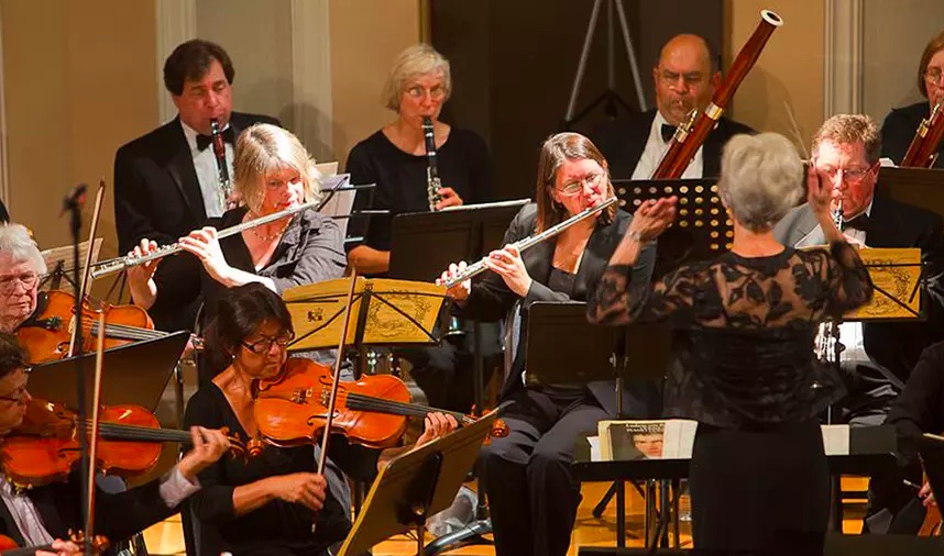 The Mission Chamber Orchestra and Maestro Emily Ray prepare for the annual Music of Portugal performance. The event returns after a two year hiatus due to COVID.