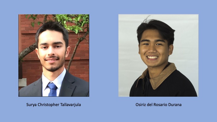Silicon Valley Power awarded its 2022 scholarships to Wilcox's Surya Christopher Tallavarjula and Mission College's Osiriz del Rosario Durana.