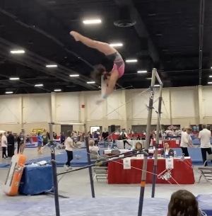 Santa Clara 13-year-old Remi Fusilero continues to impress at the national level, recently winning two national gymnastics titles at Level 9.