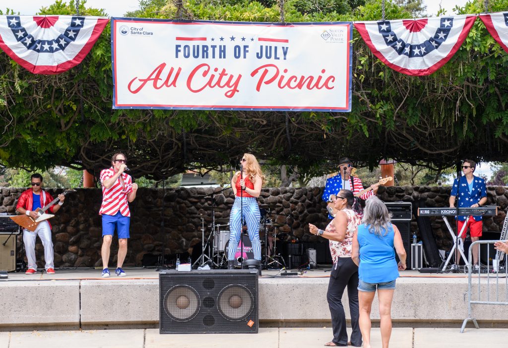Santa Clara's 4th of July picnic featured performances from the local dance teams at the Central Park Pavilion, games for the kids and more.