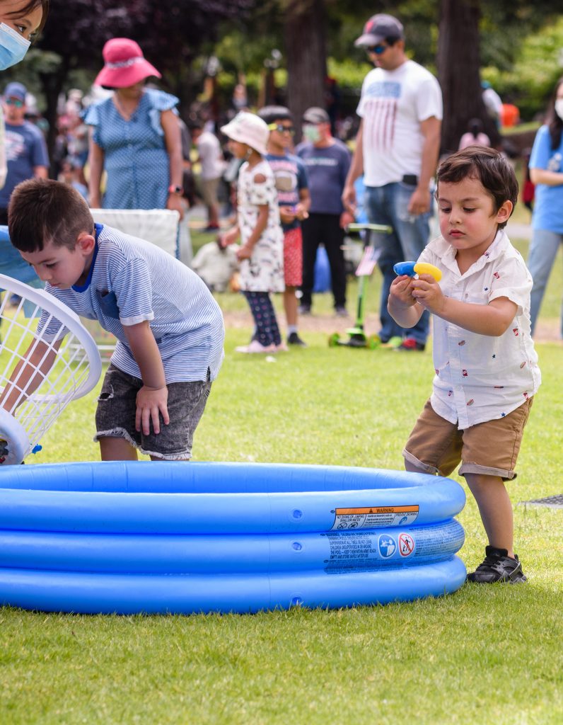 The 4th of July picnic featured games for the kids.