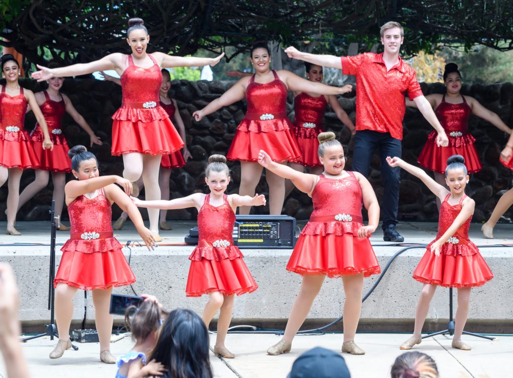 Santa Clara's Parks and Recreations Dance teams performed on the Central Park Pavilion stage.