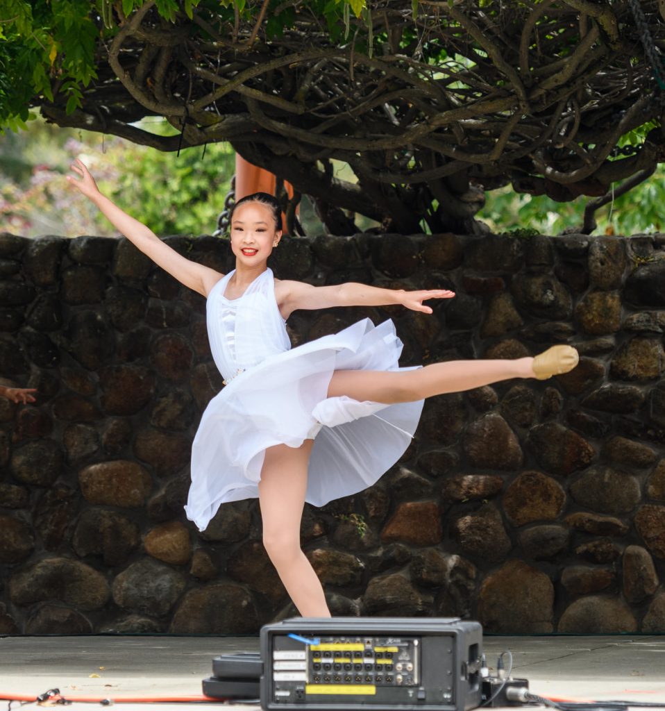 Santa Clara's Parks and Recreations Dance teams performed on the Central Park Pavilion stage.