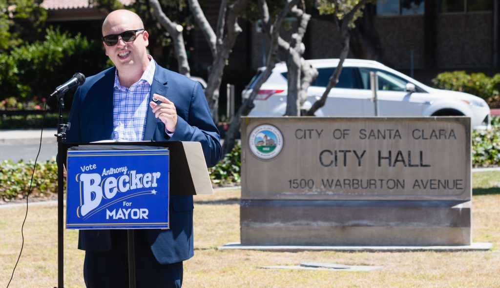 Council Member Anthony Becker officially announced his candidacy for Santa Clara Mayor on July 18. Becker is expected to run against incumbent Lisa Gillmor.