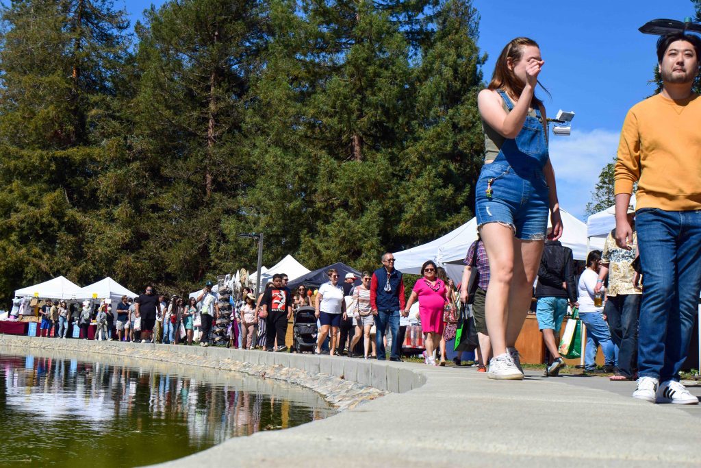 Santa Clara celebrated the City's 40th Art & Wine Festival at Central Park on Sept. 17 & 18 with more than 20,000 people attending despite the rain.