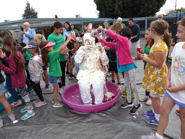 Sutter Students Plaster Principal Head to Toe with Ice Cream Toppings