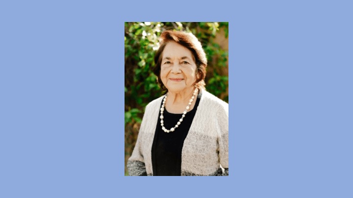 The Dolores Huerta: Revolution in the Fields/Revolución en los Campos exhibition by the Smithsonian will be at the Gilroy Library through Jan. 23, 2023.