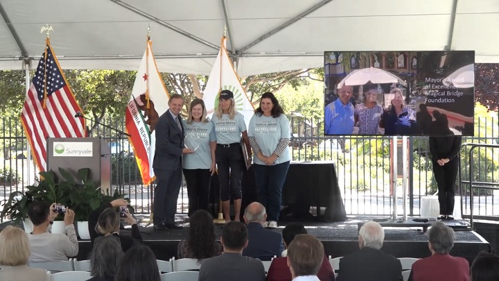 Sunnyvale announced its 2022 community award winners with Ari Feinsmith and the Magical Bridge Foundation winning the Mayor's Awards this year.