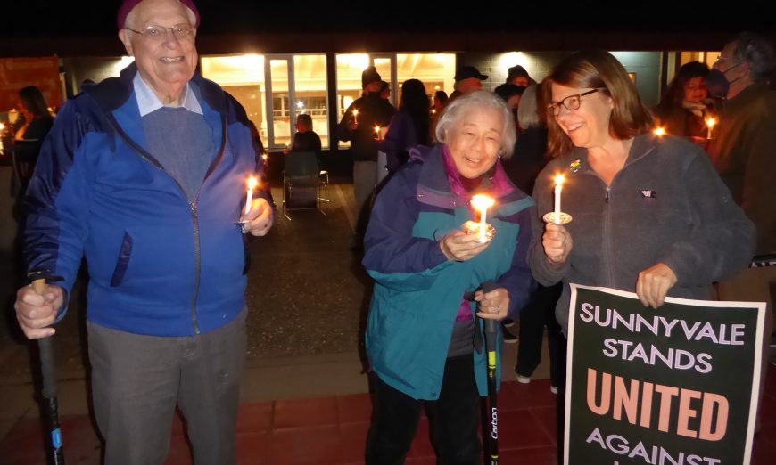 The City of Sunnyvale held a Solidarity Vigil Against Hate on Nov. 15 as part of California's statewide United Against Hate Week.