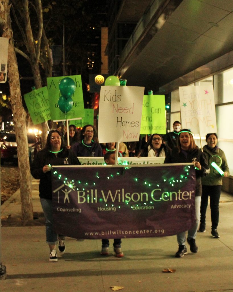Bill Wilson Center held its annual Green Light Rally & Walk to bring attention to the unhoused youth and young adults living in Santa Clara County.