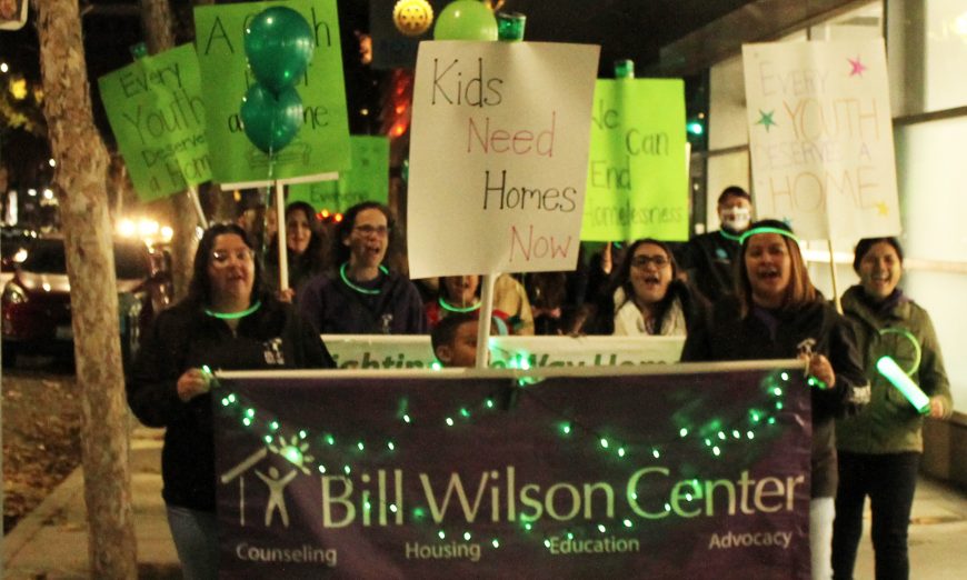 Bill Wilson Center held its annual Green Light Rally & Walk to bring attention to the unhoused youth and young adults living in Santa Clara County.